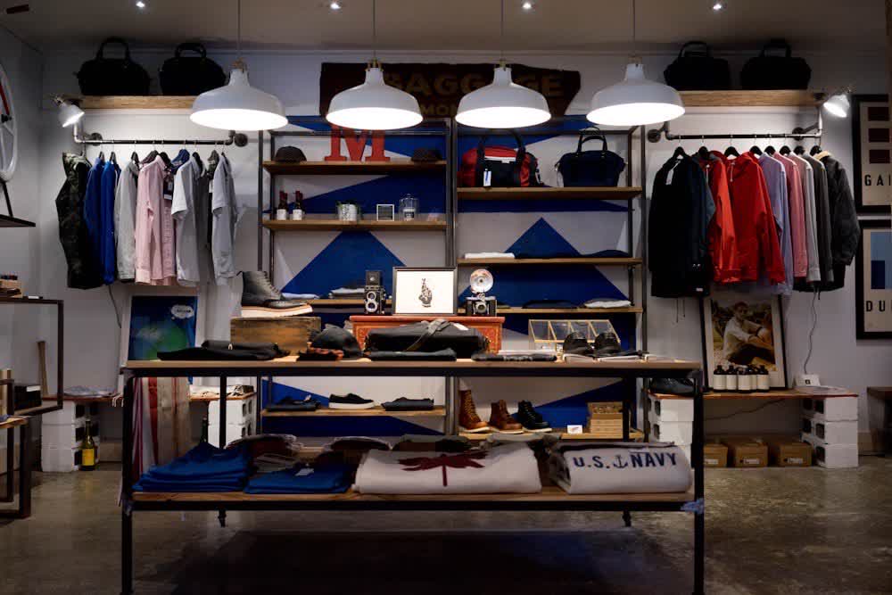 Local retail shop interior